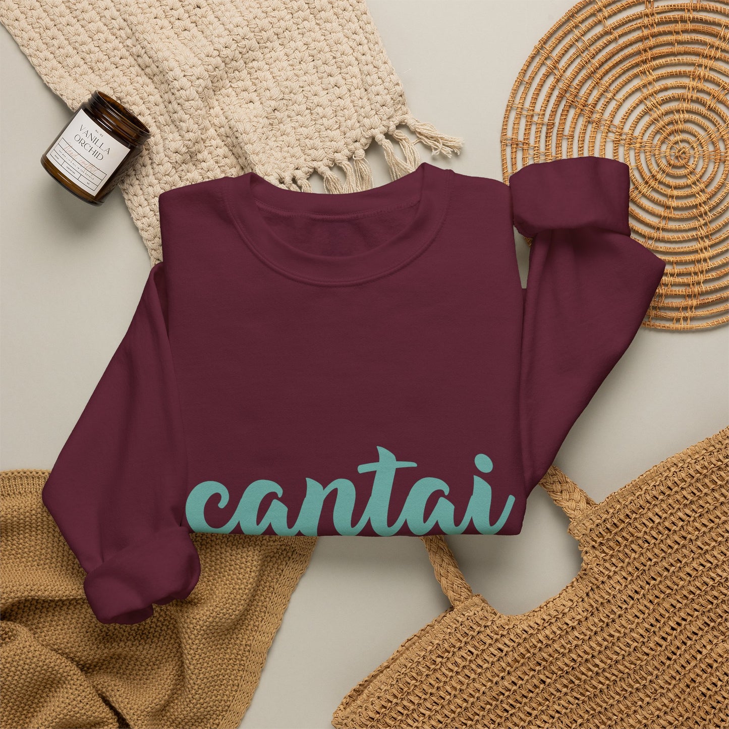Cantai Photo-Strip Crewneck Sweatshirt — Vintage Nature Vibes