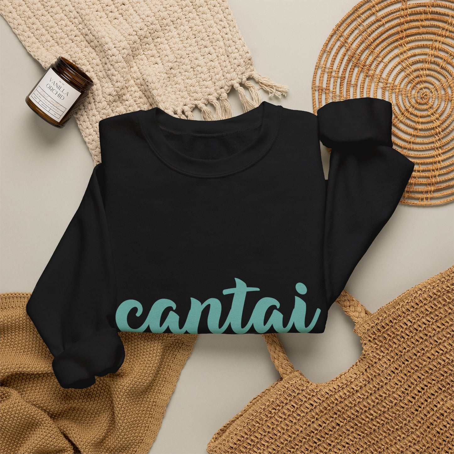 Cantai Photo-Strip Crewneck Sweatshirt — Vintage Nature Vibes