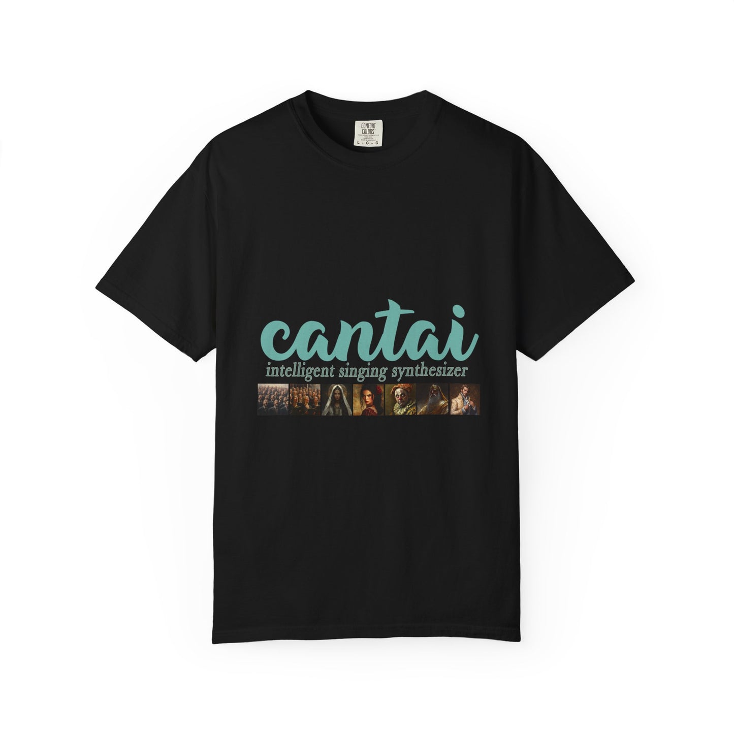 Cantai Unisex Garment-Dyed T-Shirt - I Can Sing Upto 8 Styles - Perfect for Musicians and Music Lovers