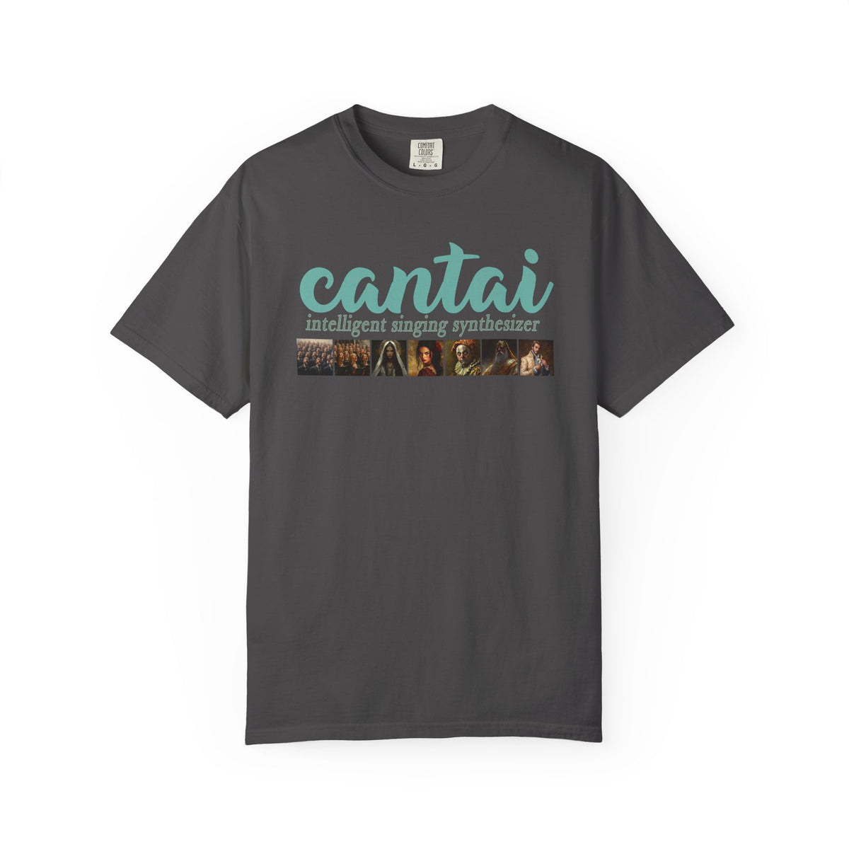 Cantai Unisex Garment-Dyed T-Shirt - I Can Sing Upto 8 Styles - Perfect for Musicians and Music Lovers