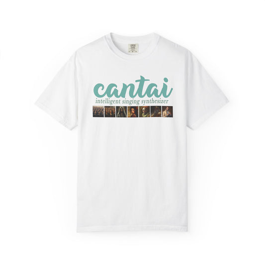 Cantai Unisex Garment-Dyed T-Shirt - I Can Sing Upto 8 Styles - Perfect for Musicians and Music Lovers