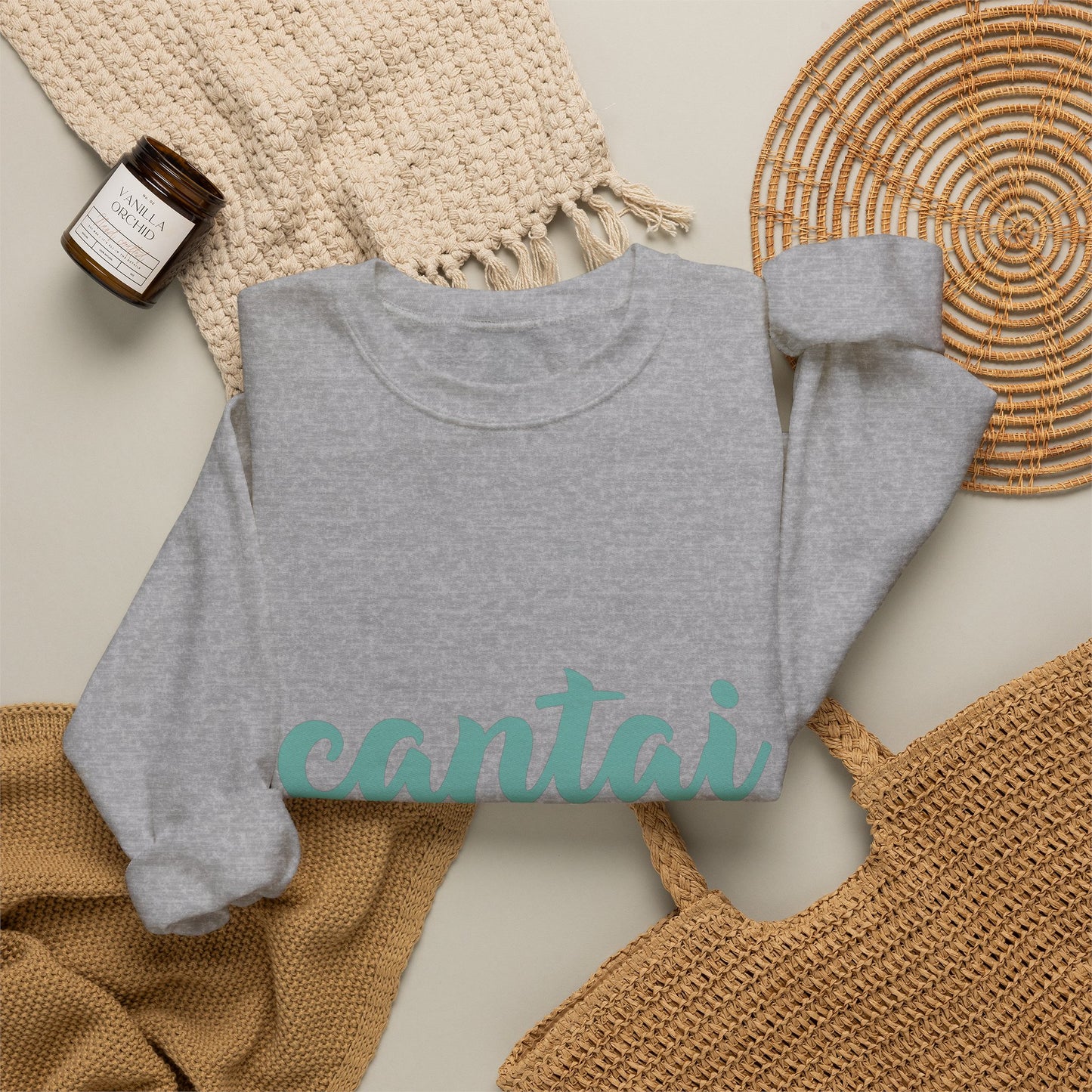 Cantai Photo-Strip Crewneck Sweatshirt — Vintage Nature Vibes
