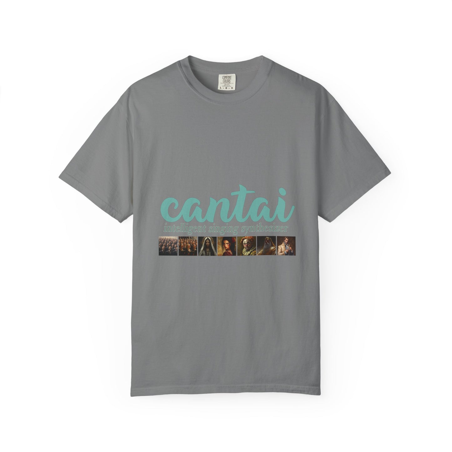 Cantai Unisex Garment-Dyed T-Shirt - I Can Sing Upto 8 Styles - Perfect for Musicians and Music Lovers