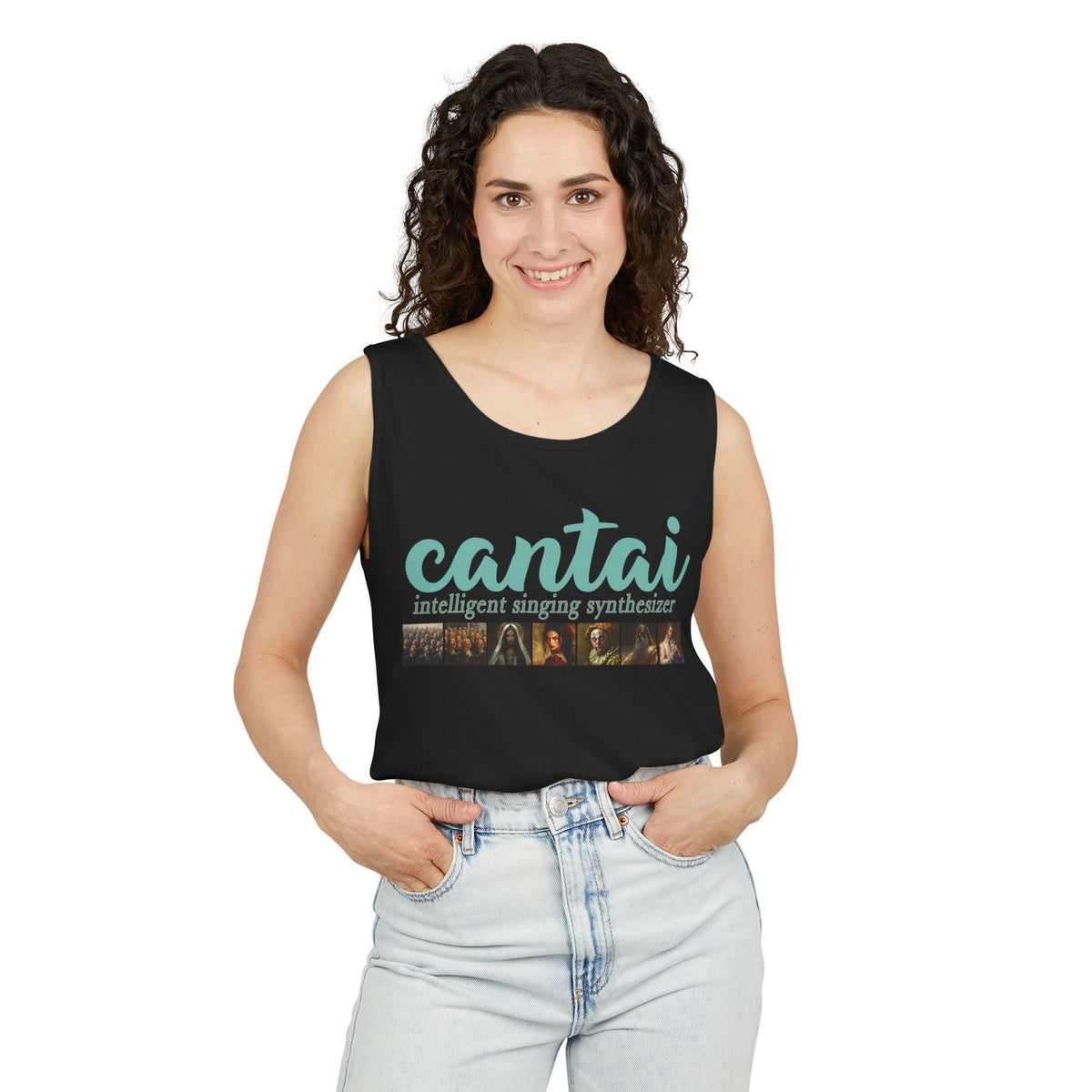 Cantai Photo-Strip Tank Top — Retro Surf Vibes Graphic Tank