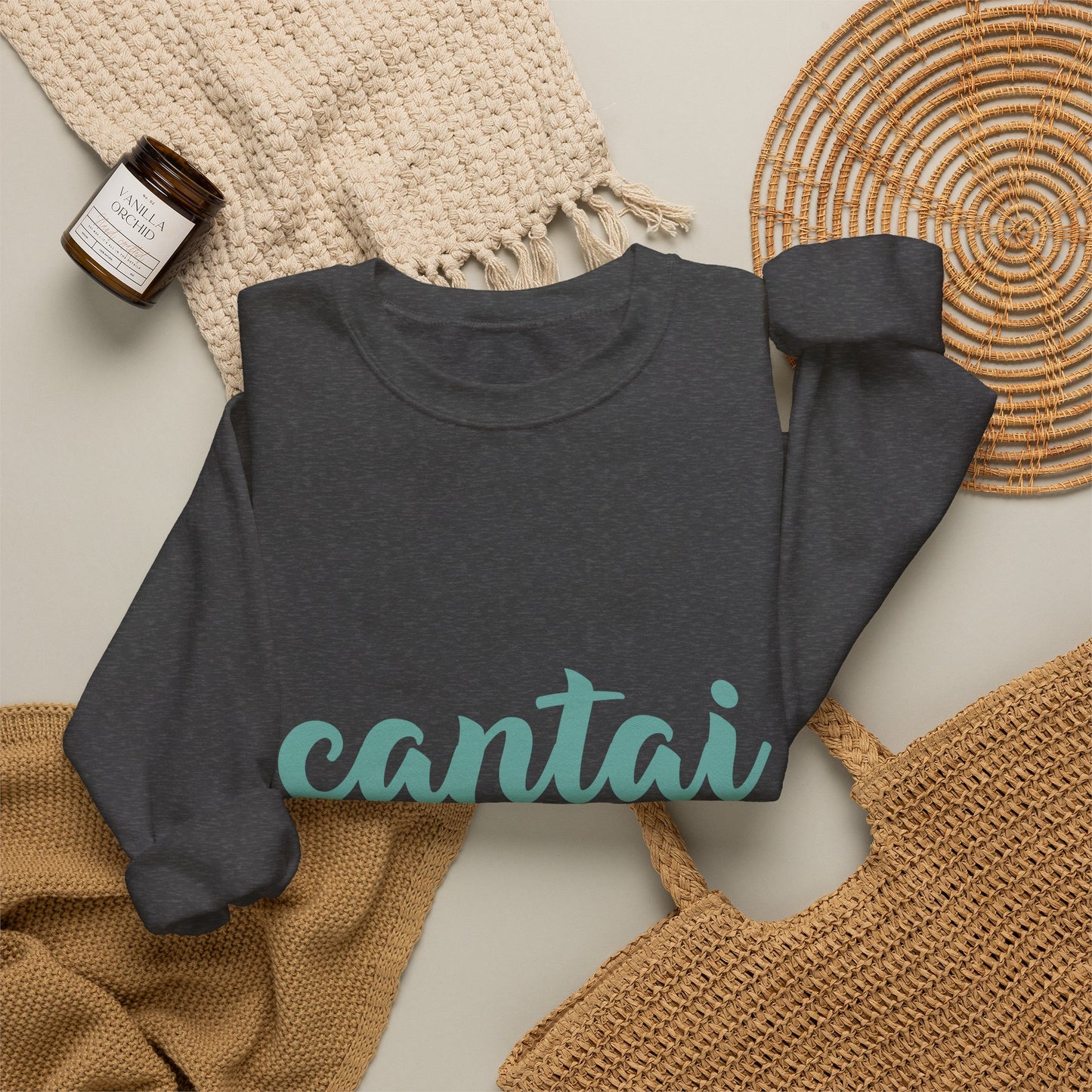 Cantai Photo-Strip Crewneck Sweatshirt — Vintage Nature Vibes