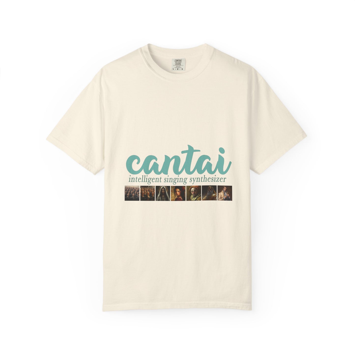 Cantai Unisex Garment-Dyed T-Shirt - I Can Sing Upto 8 Styles - Perfect for Musicians and Music Lovers