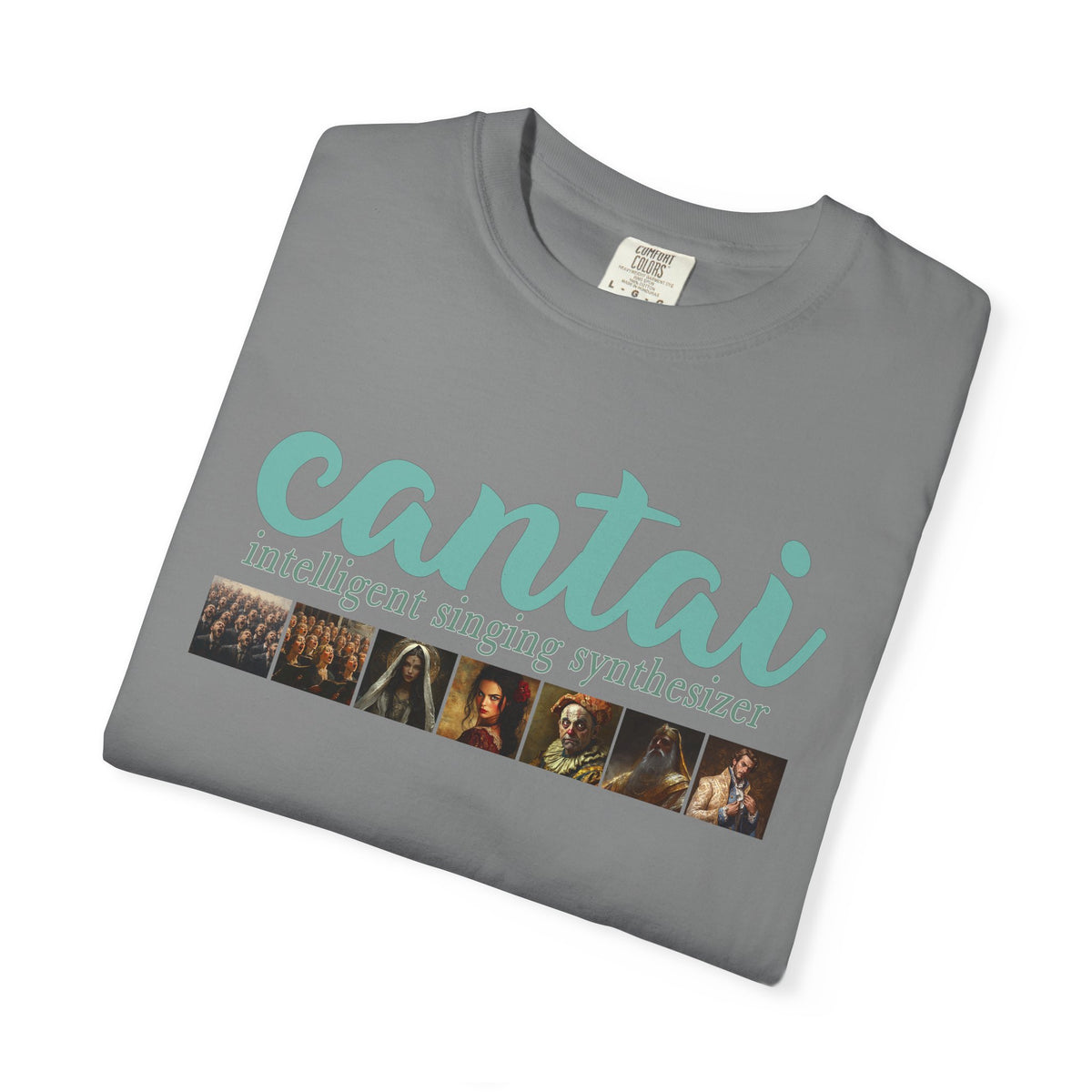 Cantai Unisex Garment-Dyed T-Shirt - I Can Sing Upto 8 Styles - Perfect for Musicians and Music Lovers