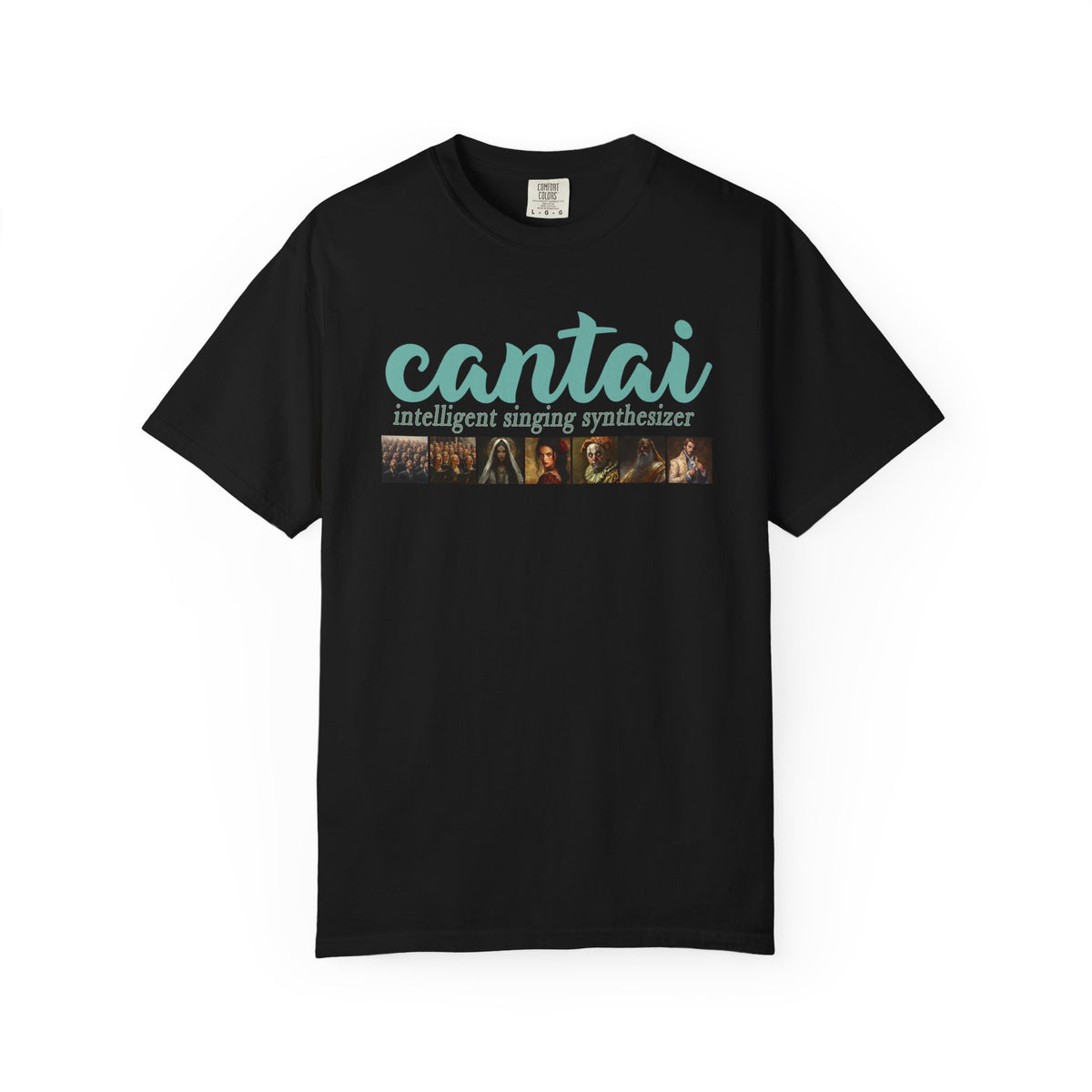 Cantai Unisex Garment-Dyed T-Shirt - I Can Sing Upto 8 Styles - Perfect for Musicians and Music Lovers