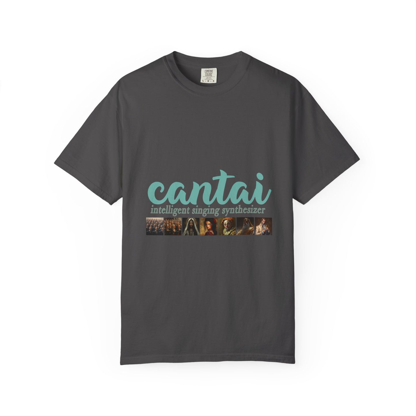Cantai Unisex Garment-Dyed T-Shirt - I Can Sing Upto 8 Styles - Perfect for Musicians and Music Lovers