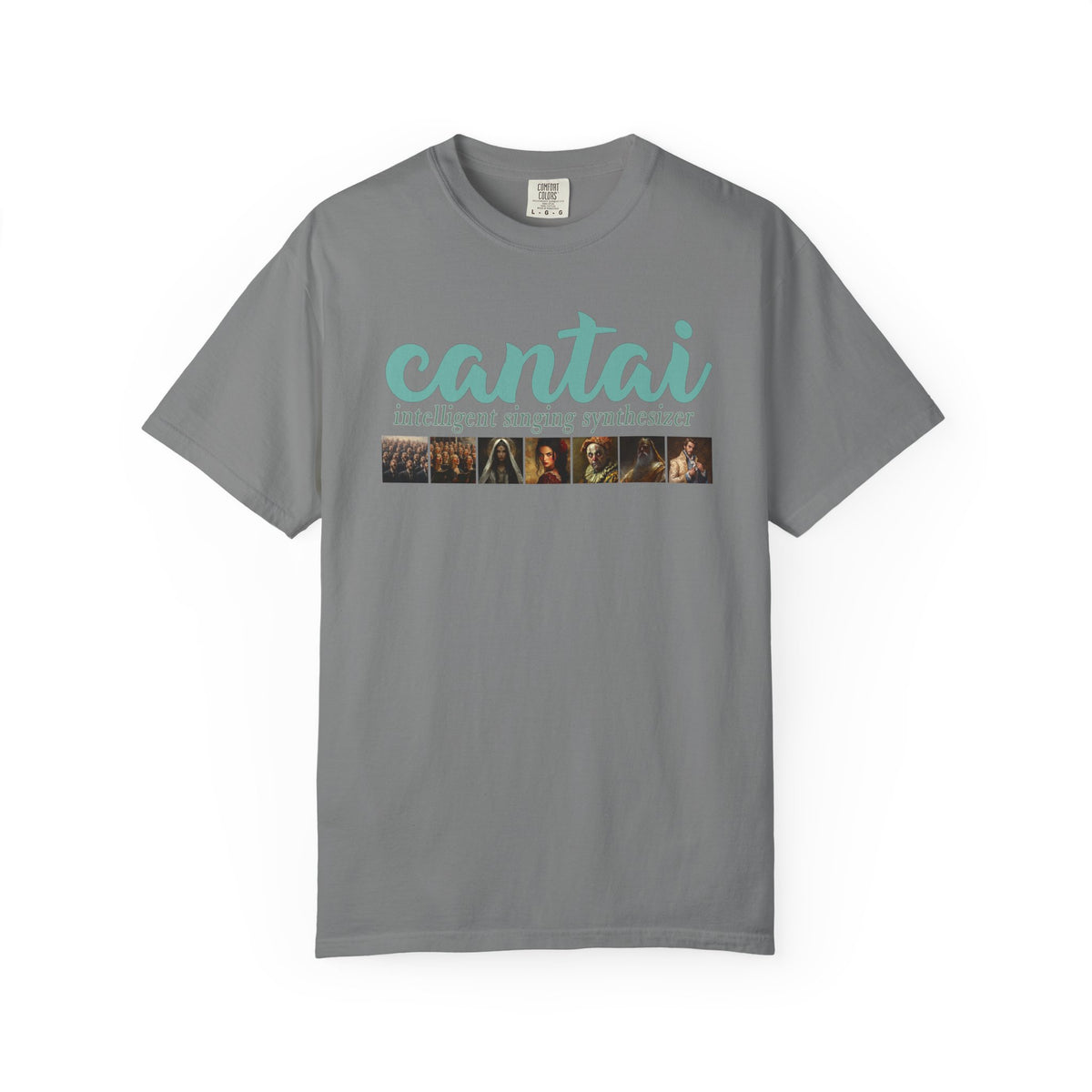 Cantai Unisex Garment-Dyed T-Shirt - I Can Sing Upto 8 Styles - Perfect for Musicians and Music Lovers