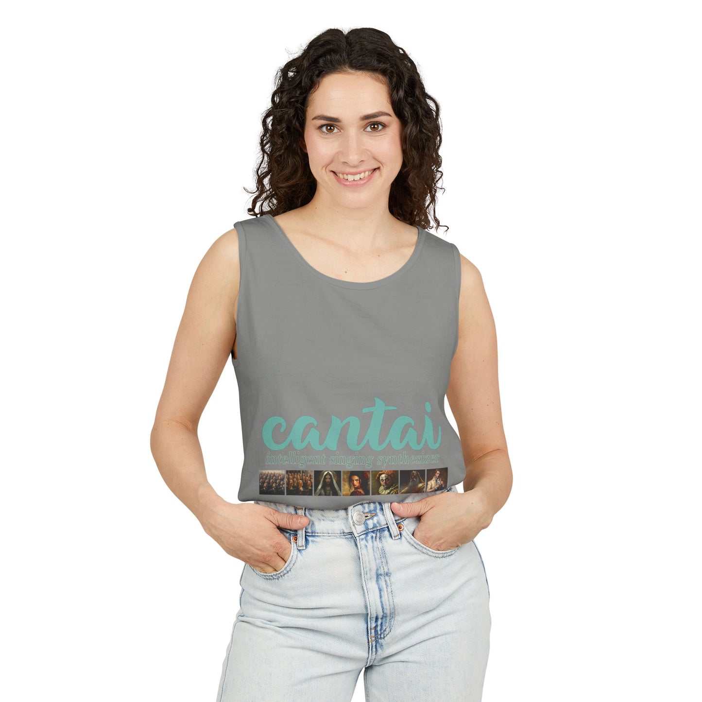 Cantai Photo-Strip Tank Top — Retro Surf Vibes Graphic Tank