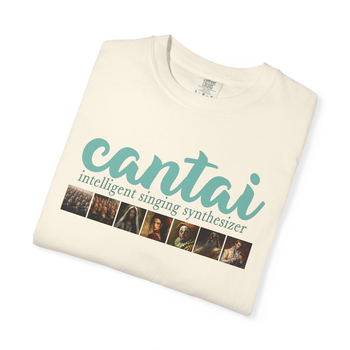 Cantai Unisex Garment-Dyed T-Shirt - I Can Sing Upto 8 Styles - Perfect for Musicians and Music Lovers