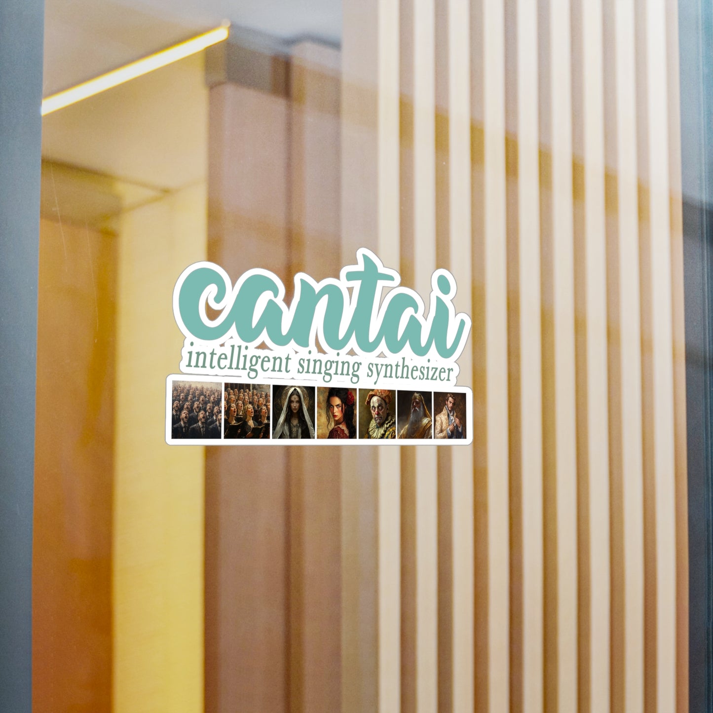 Cantai Opera Sticker — Vinyl Decal for Singers & Music Lovers
