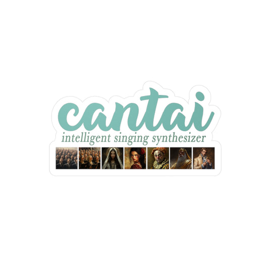 Cantai Opera Sticker — Vinyl Decal for Singers & Music Lovers