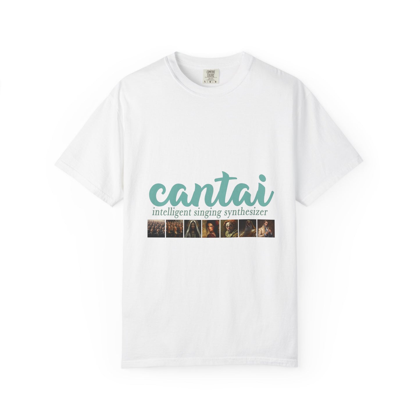 Cantai Unisex Garment-Dyed T-Shirt - I Can Sing Upto 8 Styles - Perfect for Musicians and Music Lovers