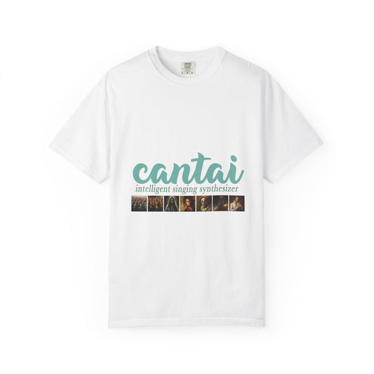 Cantai Unisex Garment-Dyed T-Shirt - I Can Sing Upto 8 Styles - Perfect for Musicians and Music Lovers