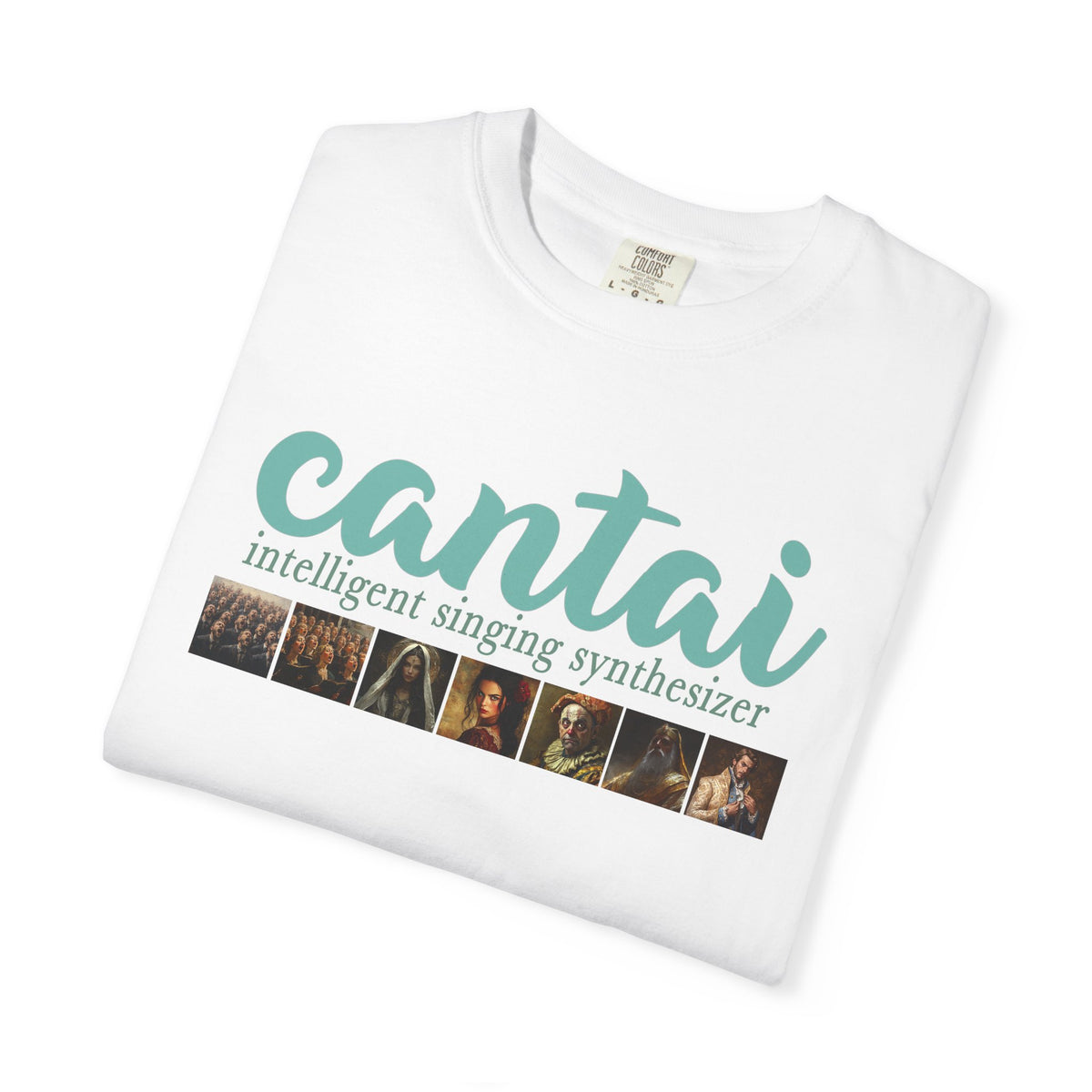 Cantai Unisex Garment-Dyed T-Shirt - I Can Sing Upto 8 Styles - Perfect for Musicians and Music Lovers