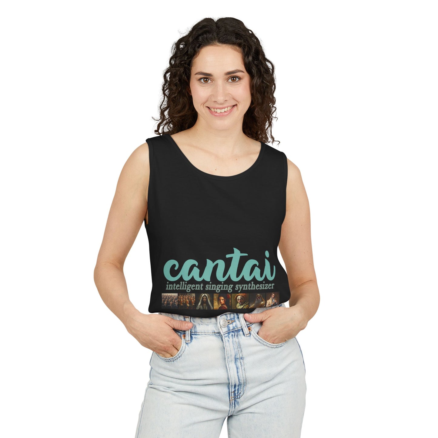 Cantai Photo-Strip Tank Top — Retro Surf Vibes Graphic Tank